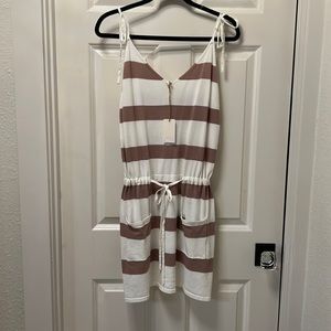 Striped sundress with pockets
